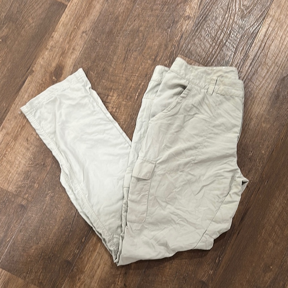 Columbia Tan Pants. Omni shield fishing pants.